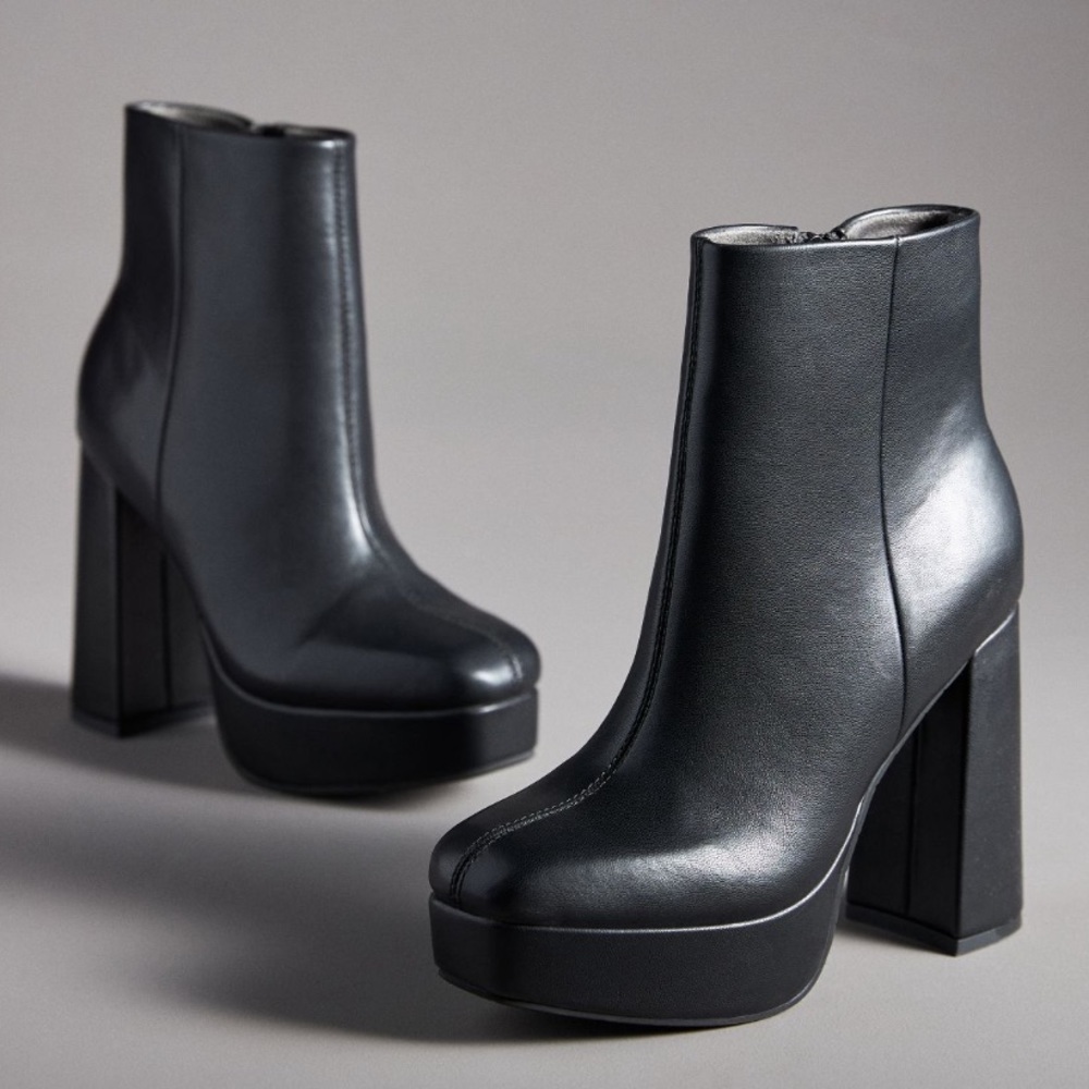 NWT Anthropologie BC Footwear Nobody But Boots in Black